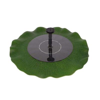 China Automatic Solar Water Fountain Lotus Leaf Fully Automatic Outdoor Birdbath Water Garden Fountains Fountain for sale