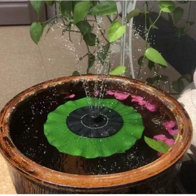 China ABS+dripping Water Fountain Garden Fish Pond Aquarium Solar Water Retaining Birdbath Fountain for sale