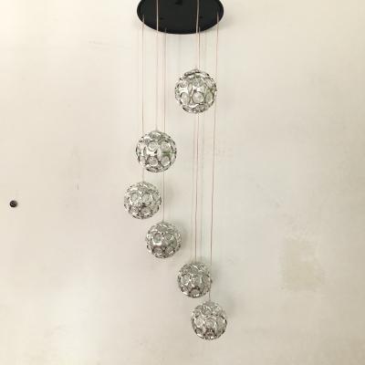 China New Modern Stylish Spherical Outdoor Waterproof Led Decorative Garden Yard Wind Chime Lights for sale