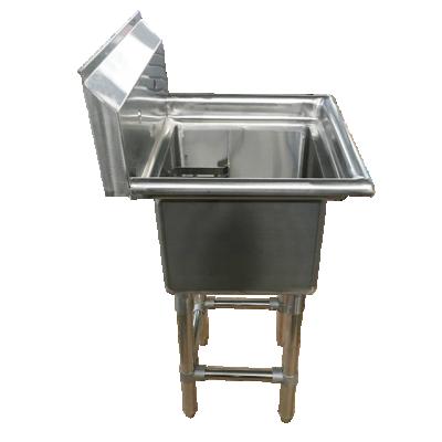 China Free Faucet Ningbo Factory Easy Assemble Stainless Steel Commercial Sink Outdoor Single Bowl Hand Wash Sink for sale