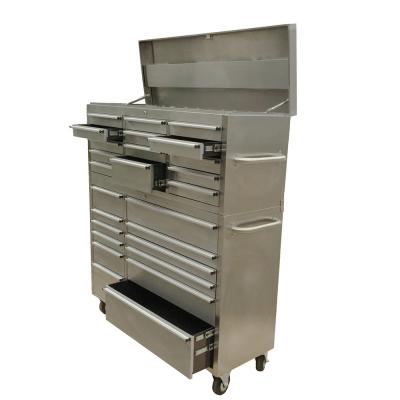 China OEM ODM 304S/S or 430S/S Stainless Steel Tool Chest Tool Box Luxury Mobile Tool Cabinet with 26 Drawers Factory Price for sale