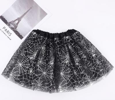 China Polyester/Cotton Kids Girls Dress Up Cobweb Cobweb Costume Skirt Tutu Up Halloween Cosplay Carnival Party Cosplay for sale