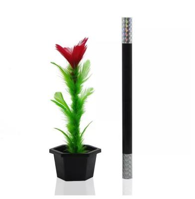 China Magicians Directly Sell Flower Magic Prop Appearing Small Size Magic Wand For Flowering Magic Trick For Kids for sale