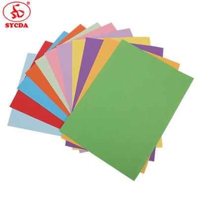 China Hot Sale 80Gsm Colored Paper Woodfree Anticurl Pulp Paper Offset Sheets A4 Size for sale