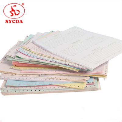 China Office Printing Blank Printing Roll Paper Carbonless 2 Ply NCR Paper For POS Machine for sale