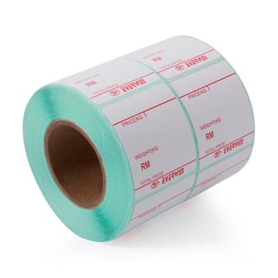 China Other Water Proof Self Adhesive Label Thermal Sticker For Bottle Supermarket Store for sale