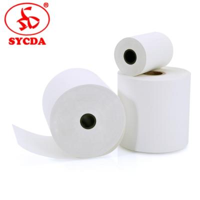 China POS Machine Waterproof 80x80 55gsm /ATM Labels Thermal Printer Paper Rolls for sale