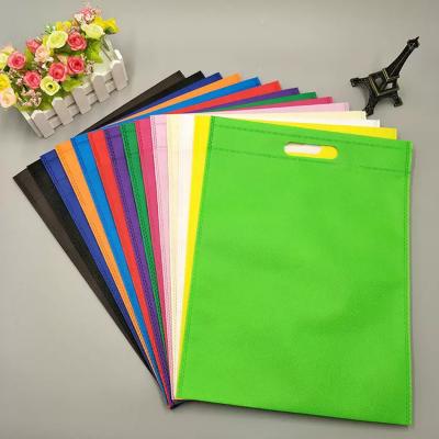 China Recyclable Custom Logo Printed Promotional Colorful Best Selling Shopping Blank Solid Color Non Woven Bag for sale