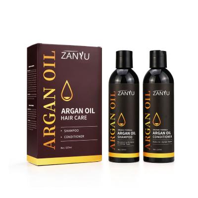 China Private Label Sulphat Argan Oil Shampoo And Conditioner Bulk Free Argan Oil Organic Hair Color-protecting Shampoo for sale