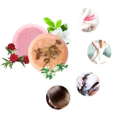 China Hot Selling Solid Soap Rose Fragrances For Dry Clean Hair And Damaged Hair Vegan Natural Organic Shampoo Bar for sale