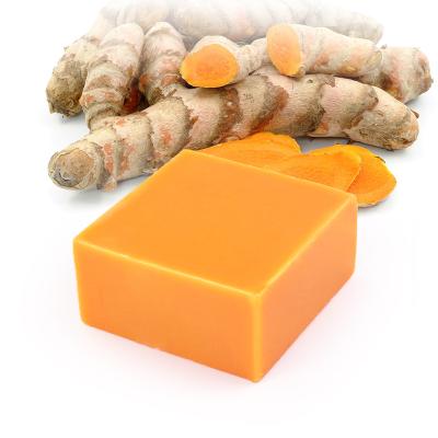 China Best Bath Soap Turmeric Basic Cleansing Anti Acne Wholesale Handmade Basic Face Care Whitening Toilet Turmeric Soap for sale