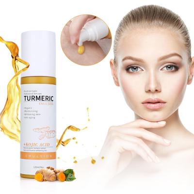 China Miosturizing Face Care Lotion Natural Turmeric Turmeric Private Label Turmeric Moisturizer Lotion Vegan Organic Nourishing Whitening Emulsion for sale