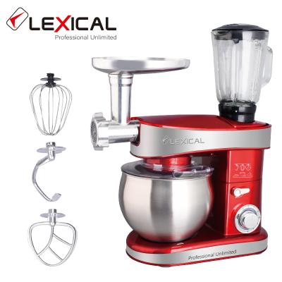 China Hot Selling Electric Mixer Household Versatile Food Mixer Stainless Steel 3-in-1 Ejector Knob for sale