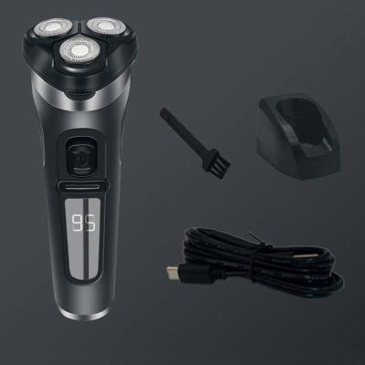 China Wholesale Men's Triple Blade Rechargeable Washable Full Body Shaver Rechargeable Three Suspension Shaver Beard Main Knife for sale