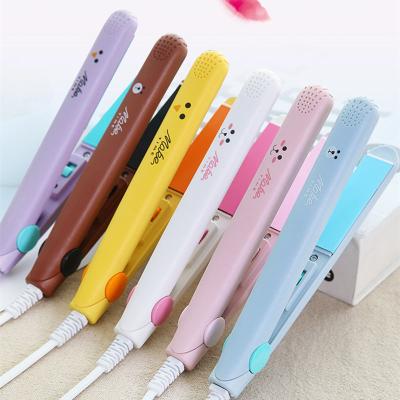 China Wholesale Mini Student Mini Splint Female Electric Straight Loop Blow Double Function Straight Curling Iron for sale