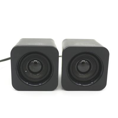 China Black Mini Men's Laptop Desktop Computer Speakers Multimedia Home Office Multimedia Mini Subwoofer Audio for sale