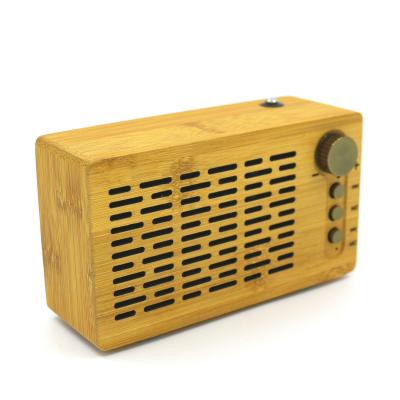 China New Professional Bamboo Wood Speaker Wireless Mini Wood Speaker Made in China for sale