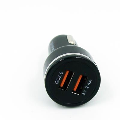 China Hot Selling Type-C Remote Control PD Car USB High Power Dual Ports QC 3.0 Charger for sale