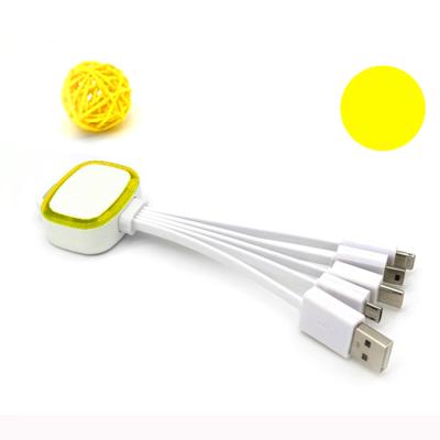 China Factory Price Portable General USB Plastic Data Cable 4 in 1 Cheap Micro USB Charging Cable for sale