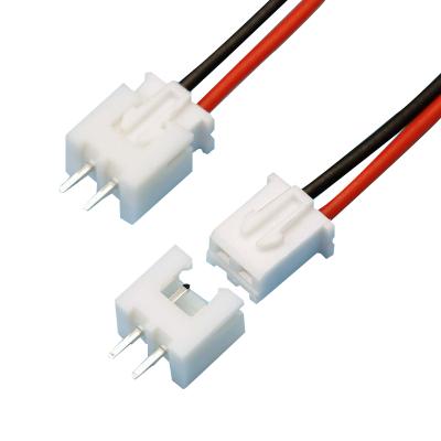 China Custom 2.54mm Pitch XH 2 Pin Wire Harness Micro jst 24AWG Connector Plug Wiring Harness Assembly zu verkaufen