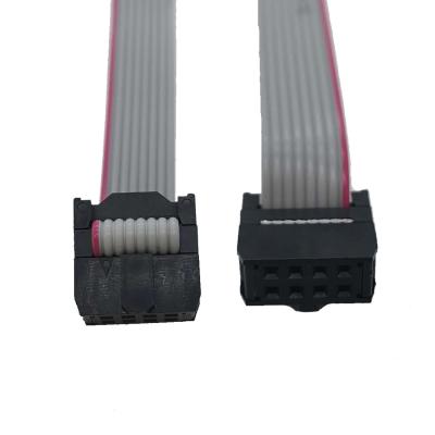 China IDC 12 14 16 18 20 22 24 26 pin 2.54MM 1.27MM Pitch Gray ul2651 28awg Flat Ribbon Cable Wire Harness FFC Cable for sale