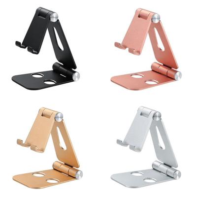 Cina Universal Portable Aluminum Alloy Cell Phone Stand Rotatable Foldable Holder for All Phones & Tablets in vendita