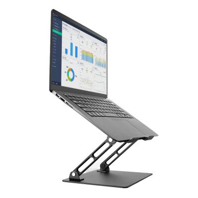 China 17 inch Folding Laptop Stand Portable Aluminum Notebook Stand Holder Adjustable for sale