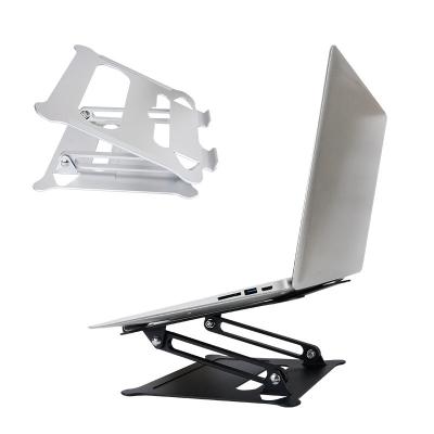 China 2021 Portable Double Raised Notebook Bracket Laptop Stand Folding Desktop Holder For 11-17 Inch Laptop Stand Electronic Device à venda