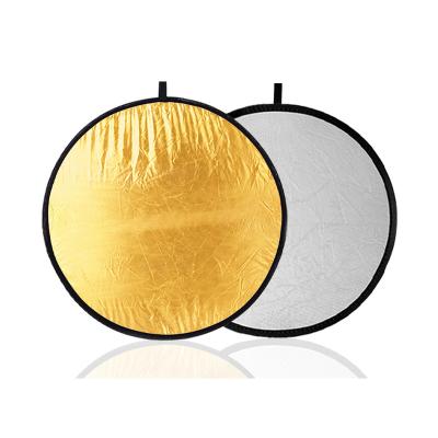 China 43 inch/110cm Folding Photography Light Reflector 2 in 1 Circular Photography Studio Accessories Reflector for Outdoor Photo 110cm for sale