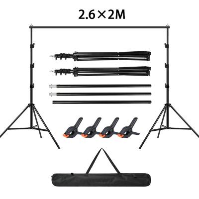 China 8.5*6.5ft Portable Foldable Adjustable PVC Muslin Backdrop Photography Backdrop Support System with Carry Bag, Spring Clip for Photography for sale