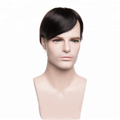 China Invisible Hairpiece Men's Super Thin Skin Handtied Replacement Hair Human Hairline Wigs for sale