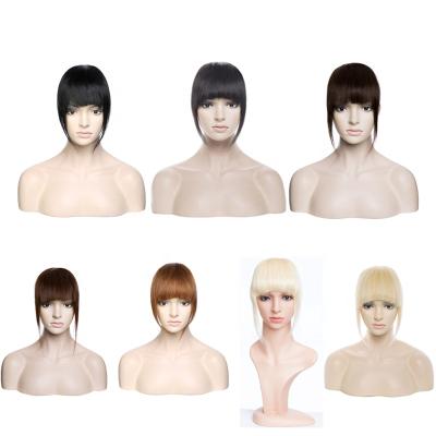 China Silky Straight Hair Bangs Extension 100% Neat Wave Women Hair Pieces Cut In Bang With Different Colors for sale