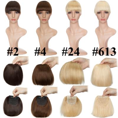 China Silky Straight Wave Clip In Bangs Brazilian Remy Human Fringe Hair Extensions for sale