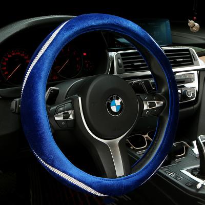 China Luxury Car Factory Direct Wholesale Victorian Steering Wheel Cove Steering Wheel Cover For Cars Car Steering Wheel Cover With Rhinestones for sale