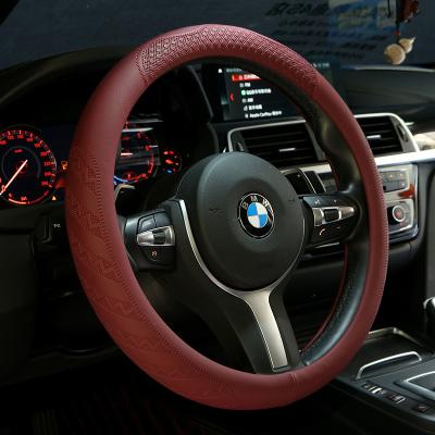 China Factory direct wholesale leather steering wheel cover luxury steering wheel cover perfectly fit for cars for sale