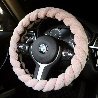 China Victorian factory direct wholesale universal car wheel cover plush steering non-slip steering wheel cover for sale