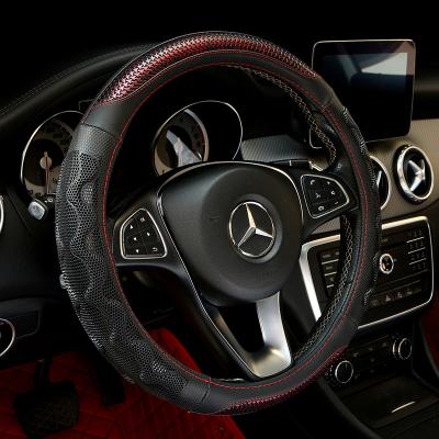 China Direct Wholesale Universal Car Steering Wheel Cover PU Leather Universal Car Steering Wheel Cover Comfortable Feel Factory for sale