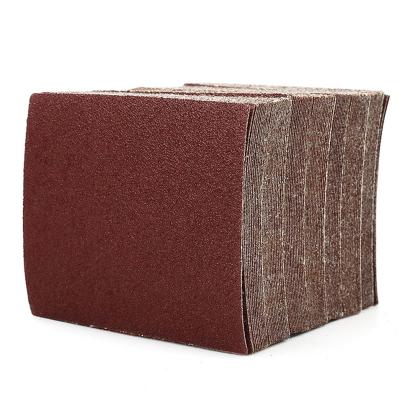 China Aluminum Oxide 110mmx100mm 30 Pieces Woodworking Sandpaper Abrasive (60 80 100 320-1000 grit) for sale