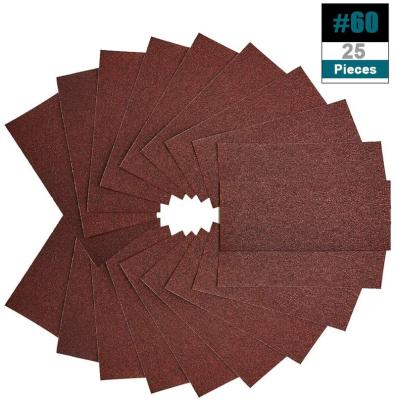 China Aluminum Oxide Vibratite 9 x 3.6 Inch Sandpaper, 60 Grit Sanding Sheets Sandpaper For Block Sander for sale