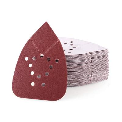 China Aluminum Oxide Vibratite almofadas de lixa mouse, 120 grit 12 hole hook and loop almofadas de lixa mouse for mouse sanders for sale