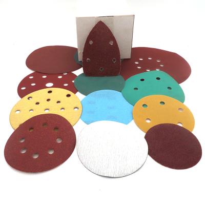 China Polishing Hook and Loop Grit 60-10000 5 Inch 150mm Aluminum Oxide Sand Waterproof Sandpaper/Silicon Carbide Sandpaper Sanding Disc for sale