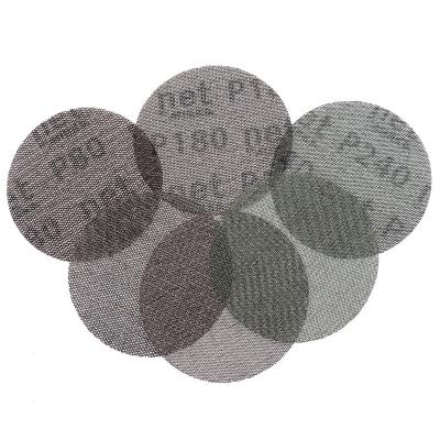 China 4 Inch 100mm Dustproof Silicon Carbide, MIRKA Sanding Screen Dustproof Anti-Lock Abrasive Hook and Buckle Mesh Disc/ for sale