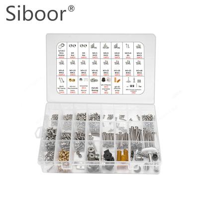 China Siboor Complete Fastener Kit For 3D Printer V0.1 3D Printer Machine DIY Project Fasteners Screws Nuts Full Kits V0.1 NS00006 for sale