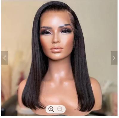 China Factory Supplier Price 100% Straight Virgin Brazilian Hair Lace Front Wig 13x6 Cuticle Aligned Hair Lace Wigs For Black Women for sale