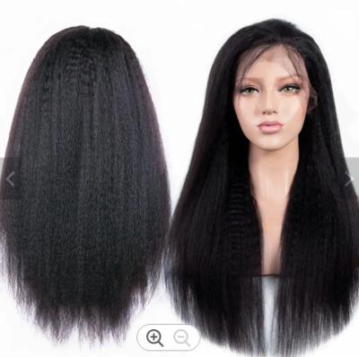 China Yaki Straight 13*4 Lace Front Wigs Brazilian Human Hair Wigs For Black Women for sale