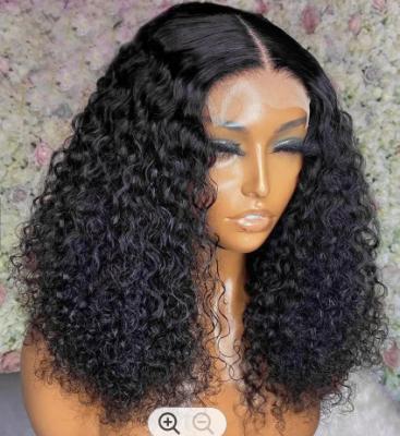 China Cheap Straight Peruvian Hair 13*4 HD Lace Frontal Wig Curly Curly Short Bob Wigs For Black Women for sale