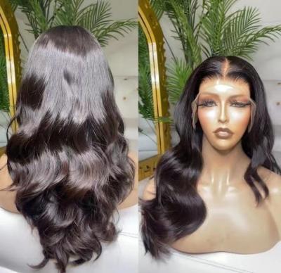 China Straight Hair 13*4 Lace Headband Bone Straight Full Lace Hair Wig For Black Women for sale