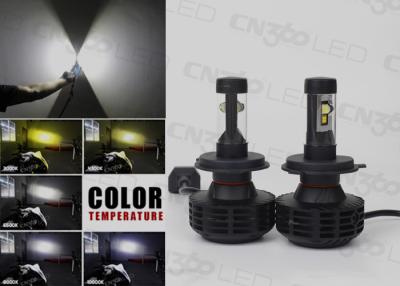 China Black H4 Led Automotive Headlight Bright With 360 Degree Beam for sale