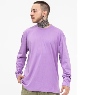 China ODM Solid Color Breathable Custom Made Round Neck Pullover Long Sleeve Casual T-Shirt For Men for sale