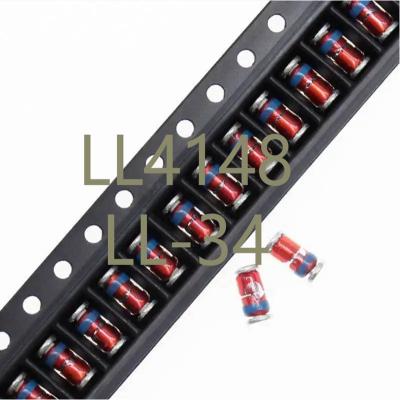 China LL4148 Cylindrical Switching Diode Package LL-34 Glass Tube Original Direct Sales Spot Inventory LL4148 for sale